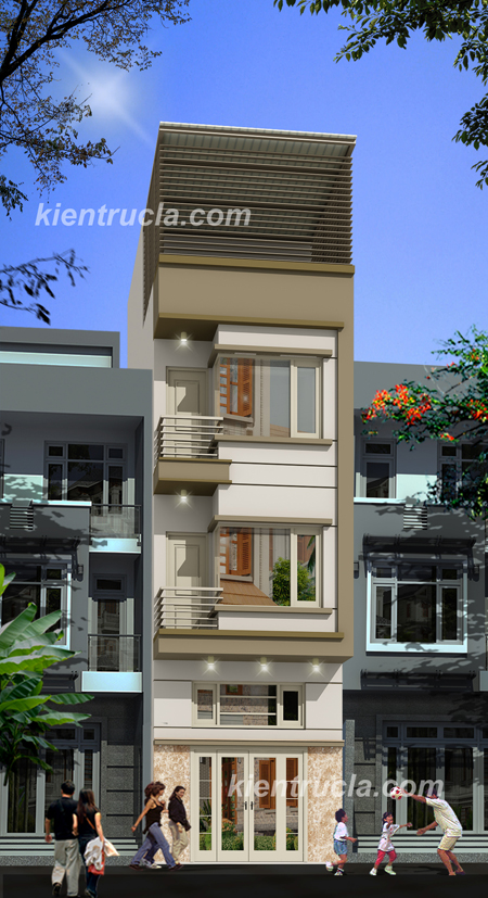 Tư vấn thiết kế kiến trúc nhà đẹp xây nhà 3 tầng 1 tum