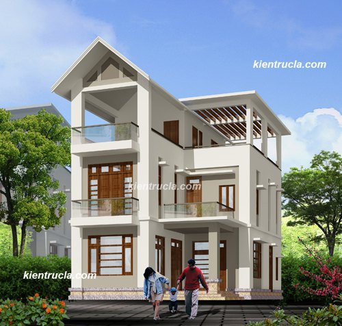MẪU BIỆT THỰ 3 TẦNG HIỆN ĐẠI NHÀ ÔNG VŨ