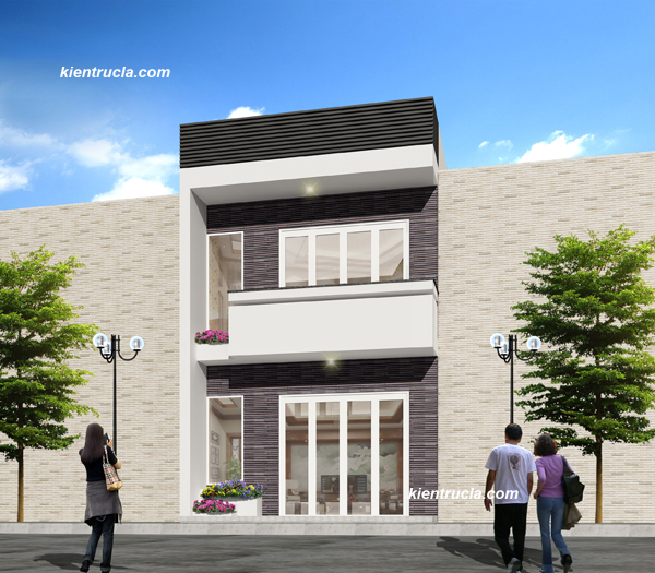 Kiến trúc nhà đẹp 2,5 tầng tại Lào Cai