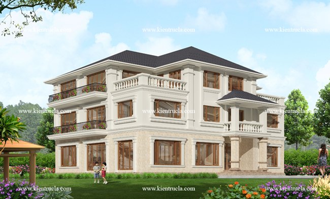 BIỆT THỰ 3 TẦNG CỔ ĐIỂN NHÀ ÔNG DŨNG