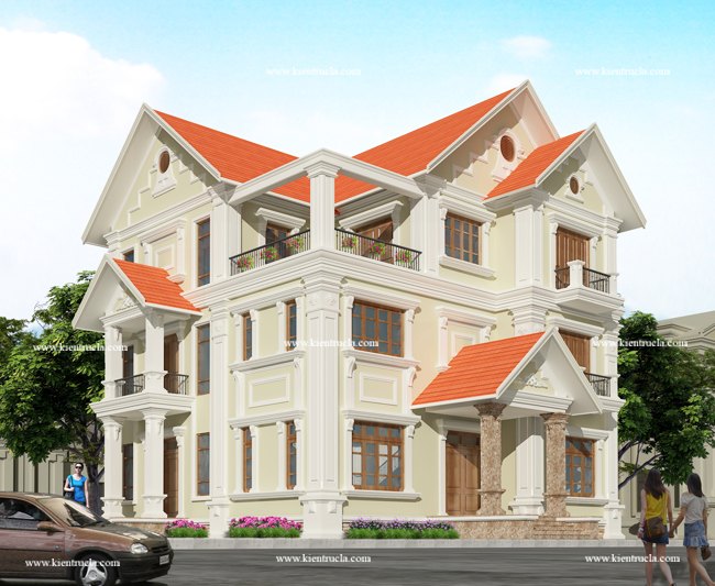 BIỆT THỰ 3 TẦNG CỔ ĐIỂN NHÀ ÔNG TÚ