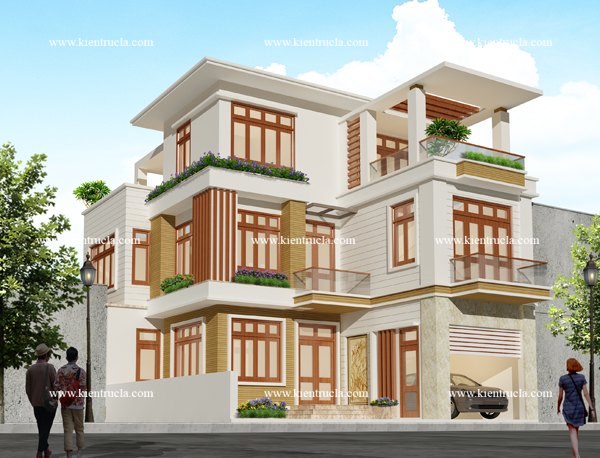 BIỆT THỰ 3 TẦNG HIỆN ĐẠI NHÀ ÔNG LONG