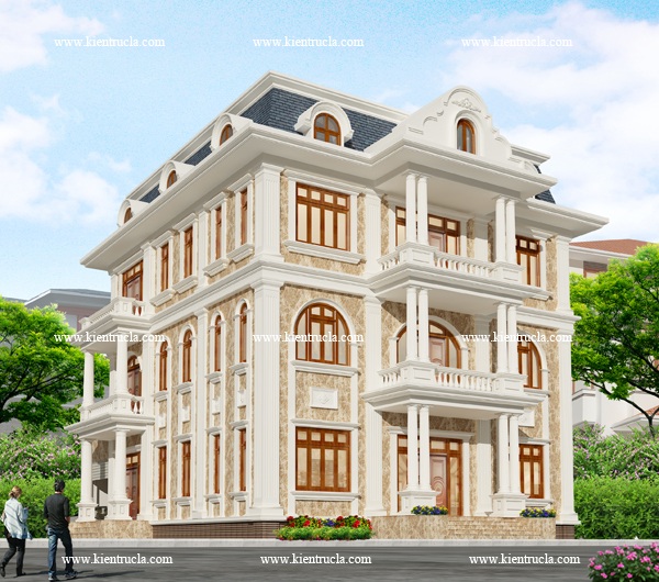 BIỆT THỰ 4 TẦNG CỔ ĐIỂN NHÀ BÀ PHƯỢNG