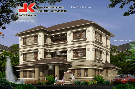 MẪU BIỆT THỰ 3 TẦNG HIỆN ĐẠI NHÀ BÀ HƯỜNG