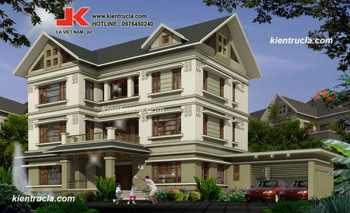 BIỆT THỰ 3 TẦNG HIỆN ĐẠI NHÀ BÀ HƯỚNG