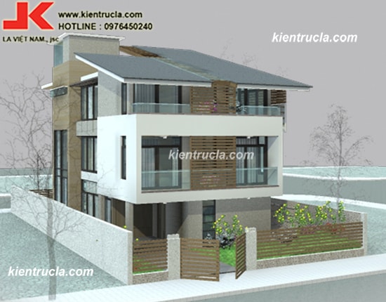 MẪU BIỆT THỰ 3 TẦNG HIỆN ĐẠI NHÀ ÔNG BÁCH