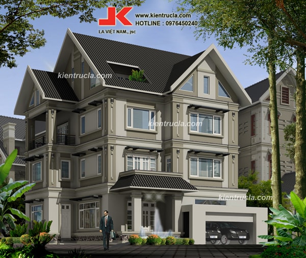 BIỆT THỰ 3 TẦNG CỔ ĐIỂN NHÀ ÔNG HƯƠNG