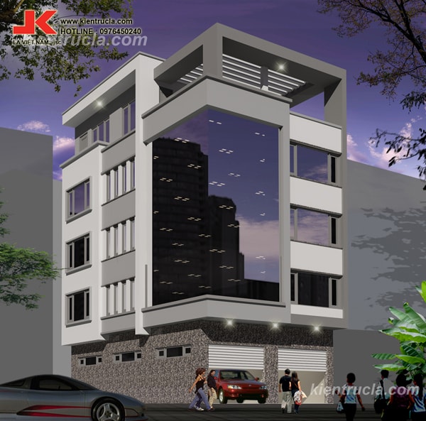 MẪU NHÀ PHỐ 5 TẦNG HIỆN ĐẠI - No09