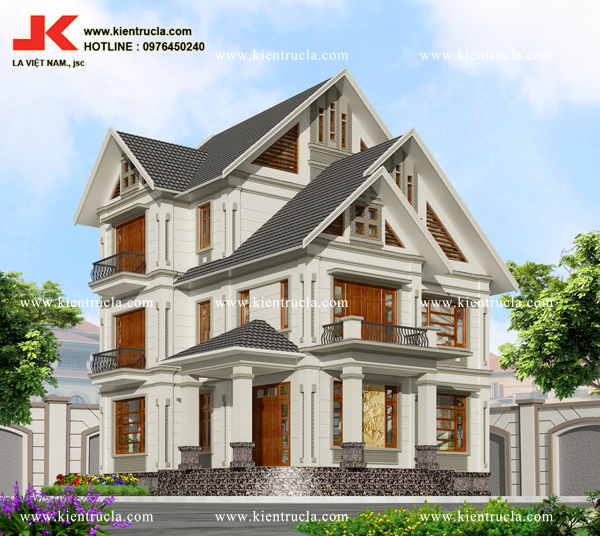 MẪU BIỆT THỰ CỔ ĐIỂN 3 TẦNG NHÀ ÔNG BÌNH