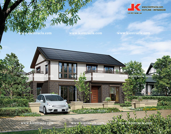 NHỮNG MẪU NHÀ VƯỜN 2 TẦNG MÁI THÁI ĐẸP