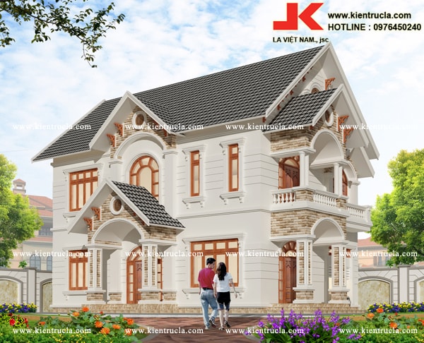 MẪU BIỆT THỰ 2 TẦNG CỔ ĐIỂN NHÀ ÔNG CỪ