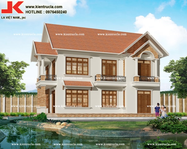 MẪU BIỆT THỰ 2 TẦNG MÁI THÁI NHÀ ÔNG THỌ