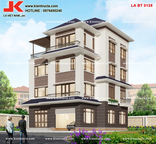 BIỆT THỰ 4 TẦNG MÁI THÁI -BT 0128