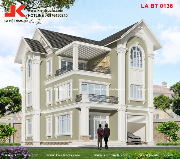 BIỆT THỰ 3 TẦNG KIỂU PHÁP - BT 0136