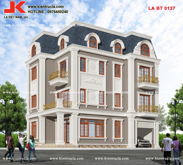 BIỆT THỰ 3 TẦNG KIỂU PHÁP - BT 0137