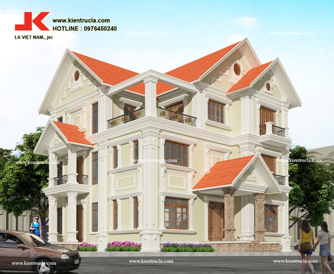 TỔNG HỢP CÁC MẪU BIỆT THỰ 3 TẦNG KIỂU PHÁP (P1)