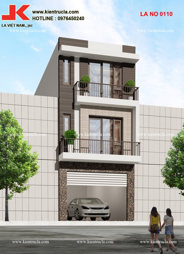 NHÀ ỐNG 3 TẦNG HIỆN ĐẠI - NO 0110