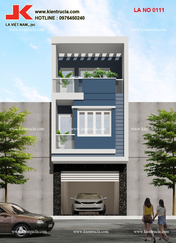 NHÀ ỐNG 3 TẦNG HIỆN ĐẠI - NO 0111