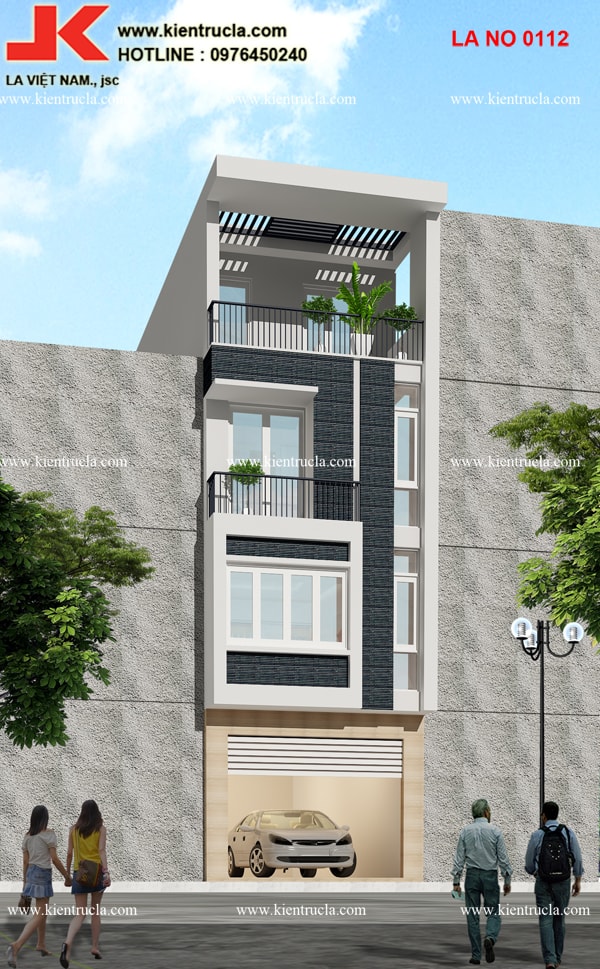NHÀ ỐNG 4 TẦNG HIỆN ĐẠI - NO 0112