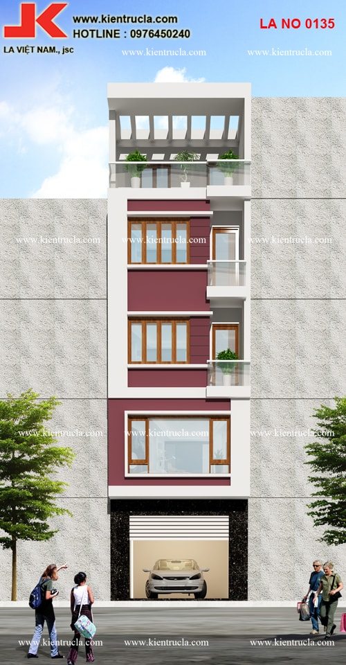 NHÀ ỐNG 5 TẦNG HIỆN ĐẠI - NO 0135