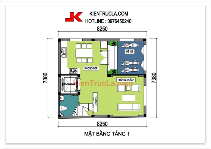 TƯ VẤN THIẾT KẾ NHÀ 7x8M