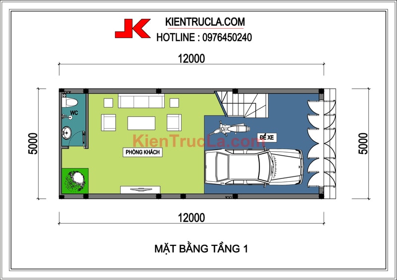 TƯ VẤN THIẾT KẾ NHÀ 5x12M