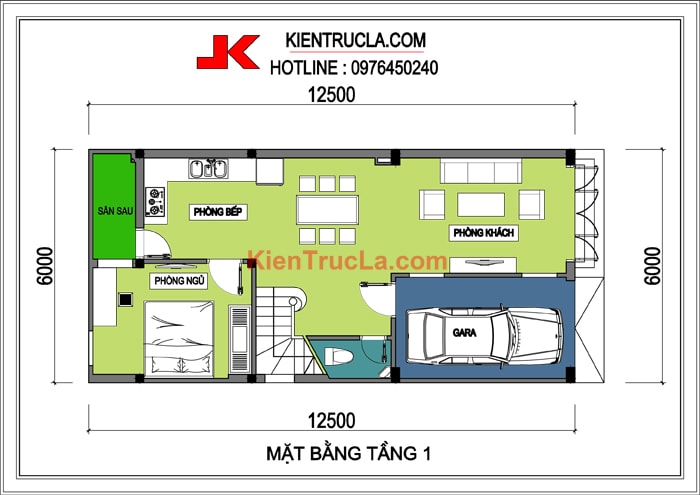 TƯ VẤN THIẾT KẾ NHÀ 6x12M