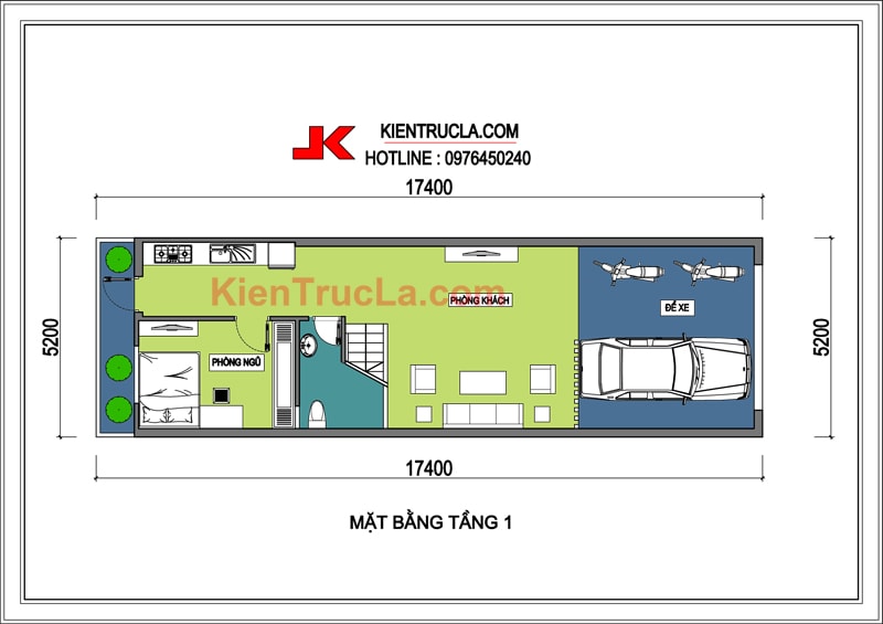TƯ VẤN THIẾT KẾ NHÀ 5x17M