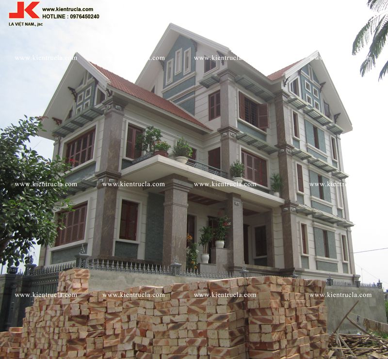 XÂY NHÀ TRỌN GÓI BIỆT THỰ 3 TẦNG TÂN CỔ ĐIỂN -17