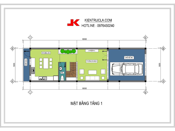 Tư vấn thiết kế kiến trúc nhà đẹp 3 tầng, diện tích 90m2