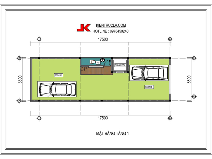 Tư vấn thiết kế nhà đẹp 5 tầng