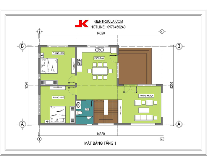 Tư vấn thiết kế nhà ở diện tích 10 x 14.5m