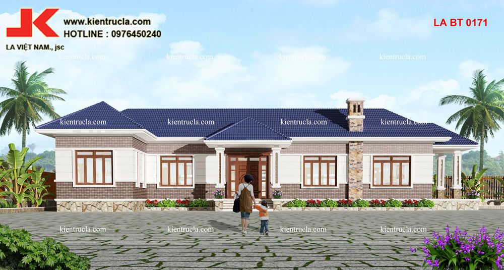 NHÀ VƯỜN 1 TẦNG CHỮ L - BT 0171