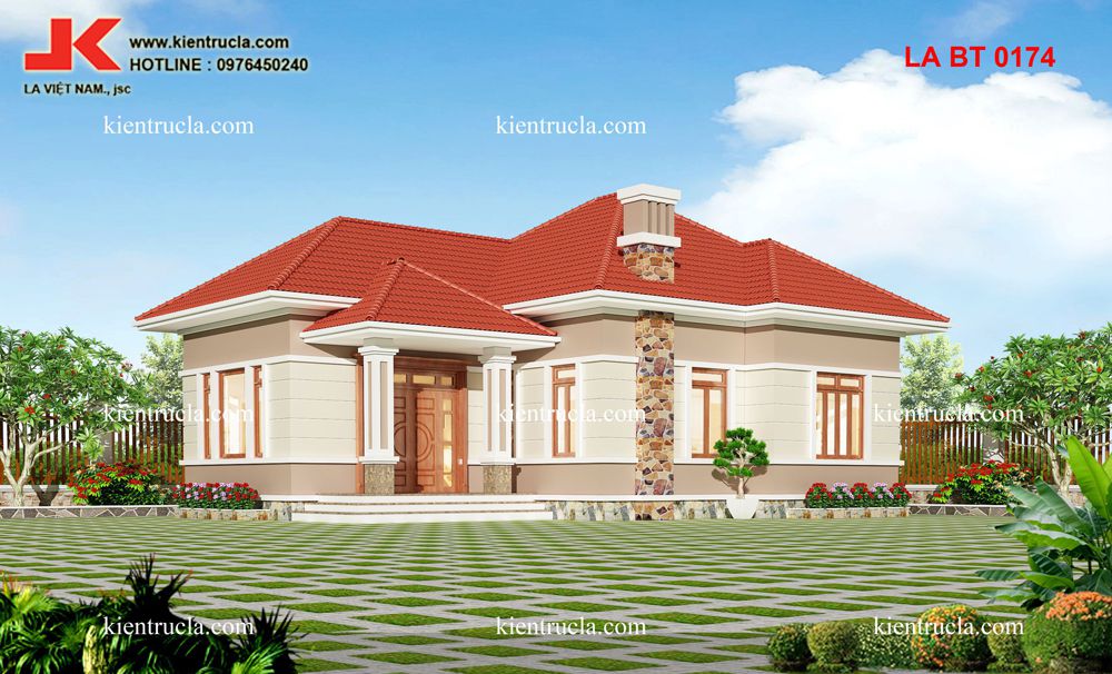 NHÀ VƯỜN MÁI THÁI 3 PHÒNG NGỦ- BT 0174