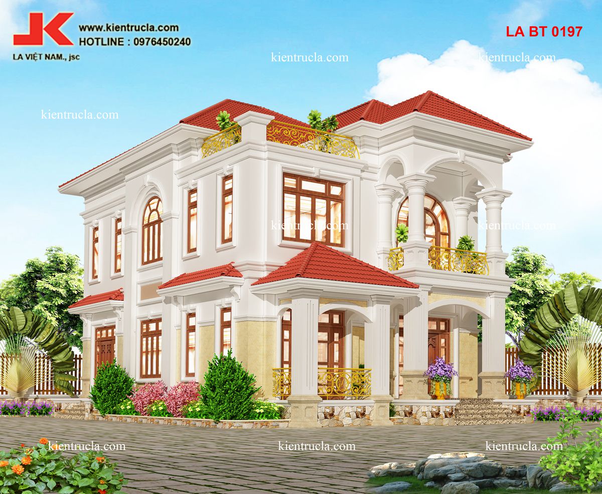 BIỆT THỰ 2 TẦNG KIỂU PHÁP - BT 0197