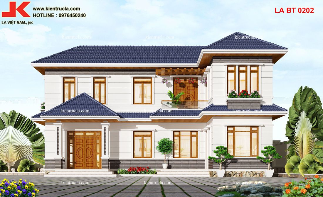 NHÀ VƯỜN 2 TẦNG CHỮ L - BT 0202
