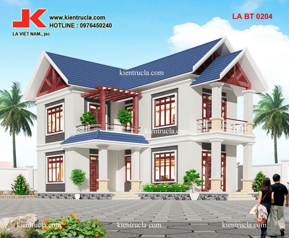 NHÀ VƯỜN 2 TẦNG CHỮ L 100M2- BT 0204