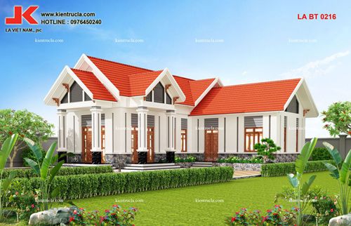 NHÀ VƯỜN 1 TẦNG 3 PHÒNG NGỦ - BT 0216