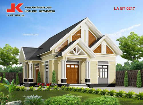NHÀ VƯỜN 1 TẦNG 4 PHÒNG NGỦ - BT 0217